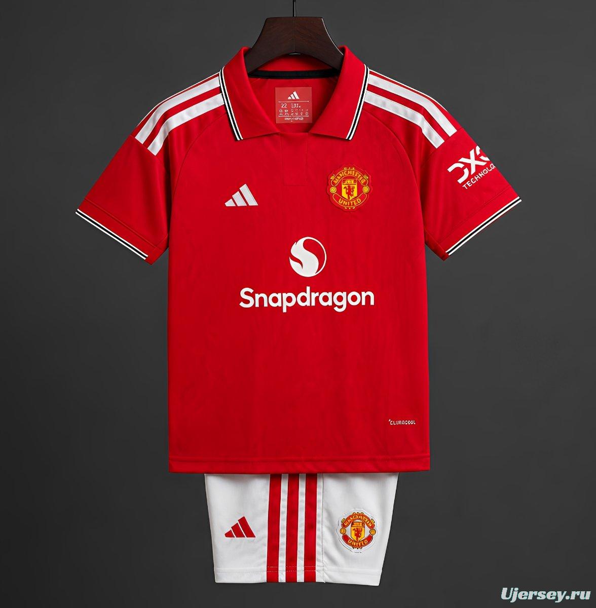 26/27 Kids Manchester United Home Jersey