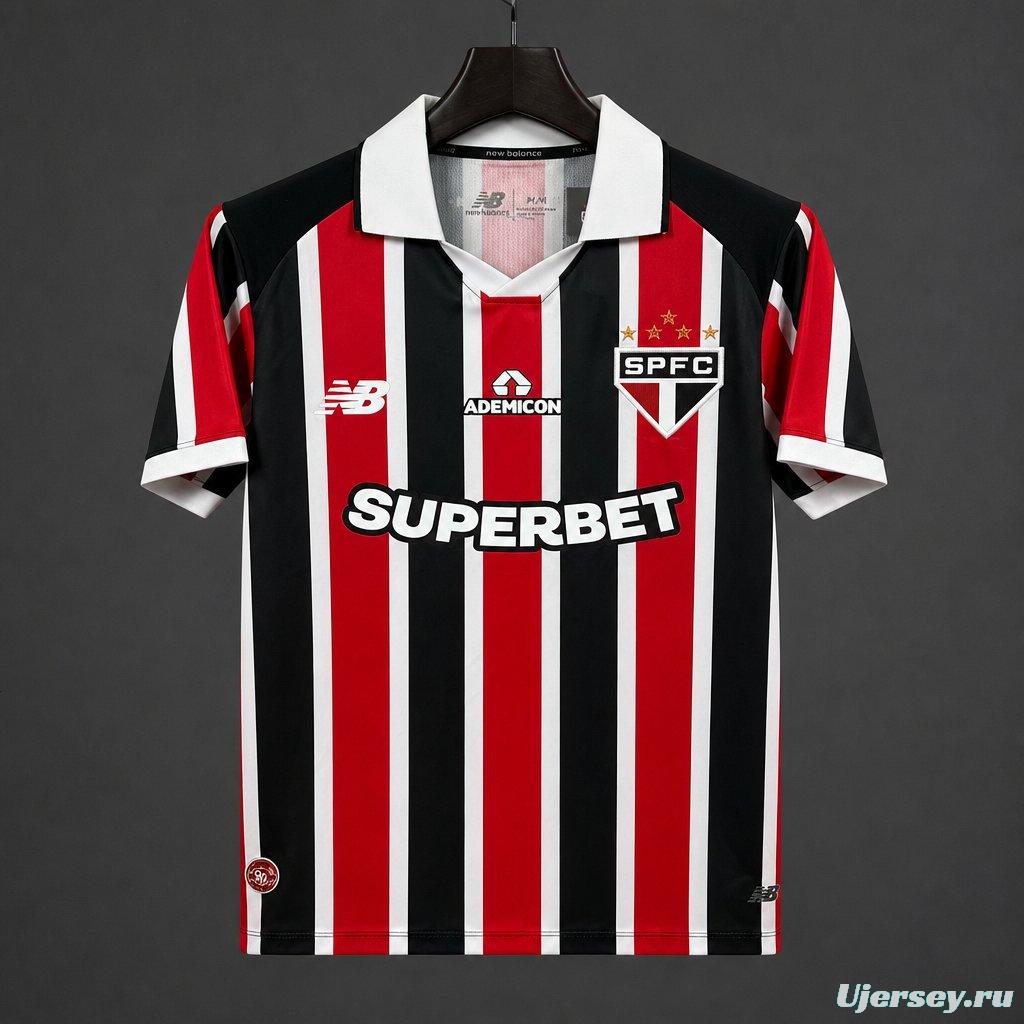 26/27 Sao Paulo Away Jersey With Full Sponsors