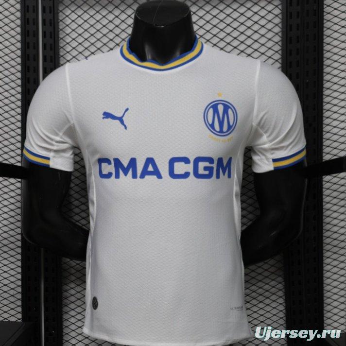 Player Version 26/27 Olympique de Marseille White Home Jersey