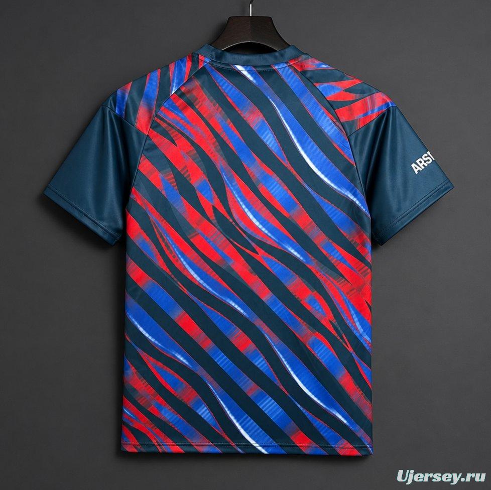 26/27 Arsenal Navy Blue Brushstroke Pattern Pre-match Jersey