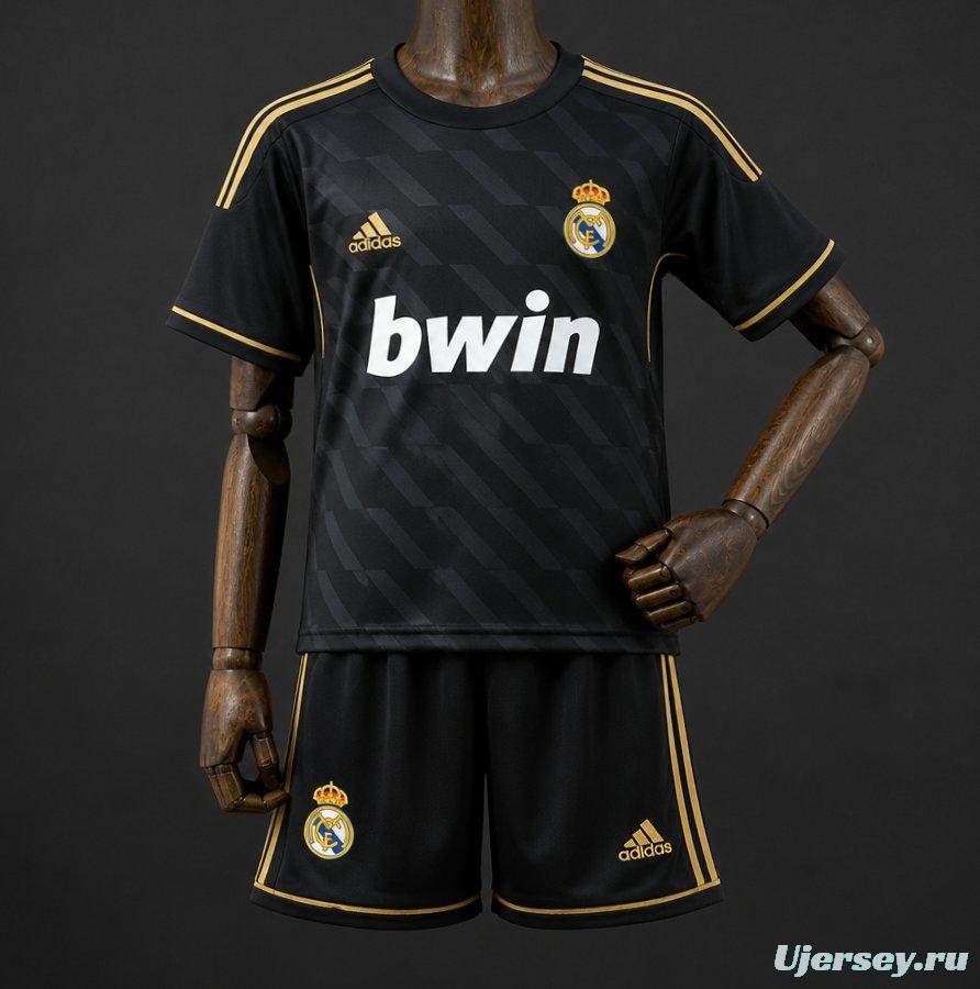 11/12 Kids Real Madrid Away Retro Kit Jersey Size 16-28