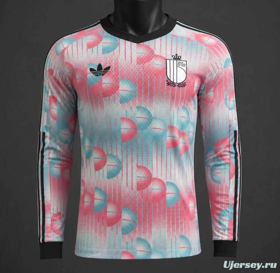 Player Version 2026 Belgium Away Long Sleeve Jersey