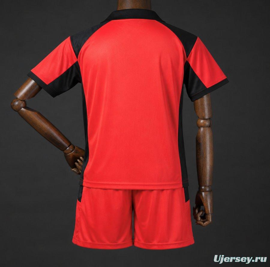 25/26 Kids AC Milan x Slam Jam Limited Edition Long Sleeve Red Forth Jersey