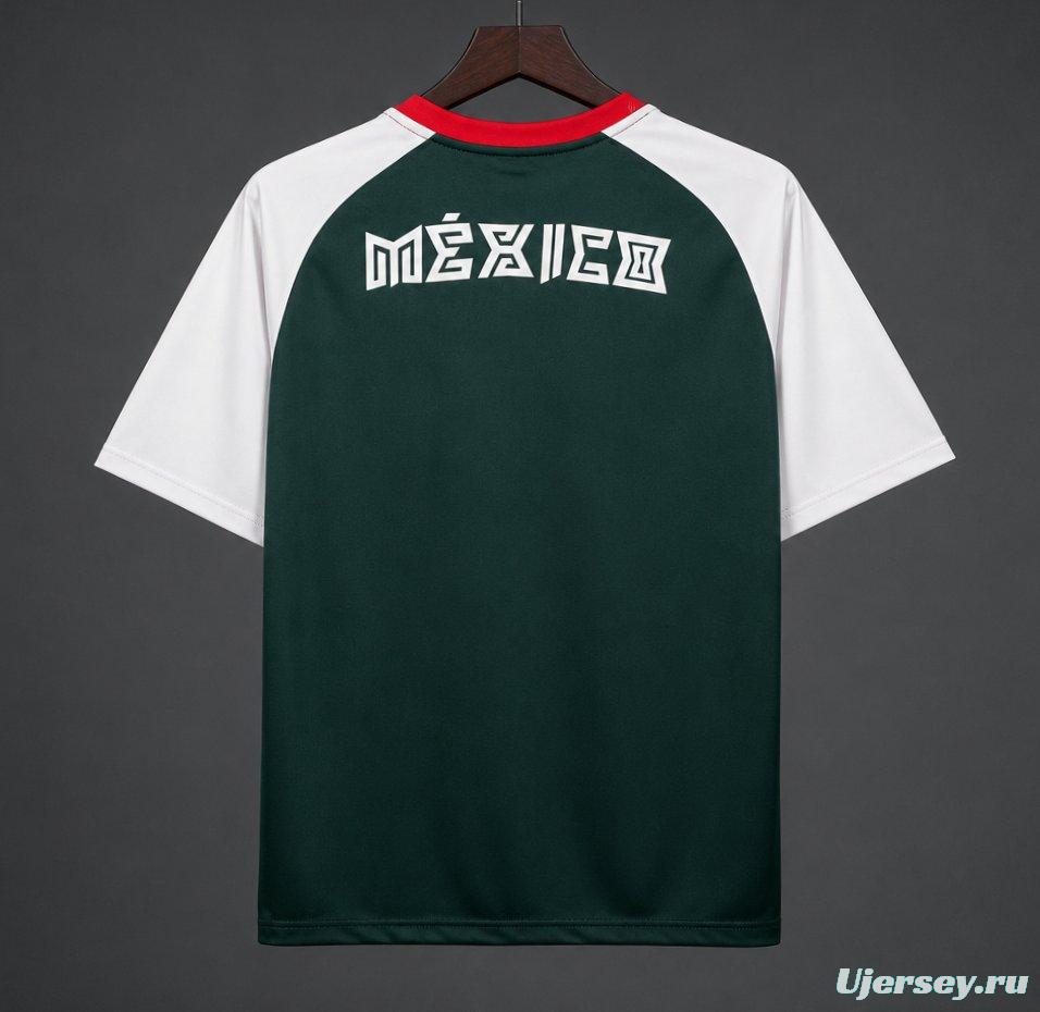 2026 Mexico Dark Green White Pre-match Jersey