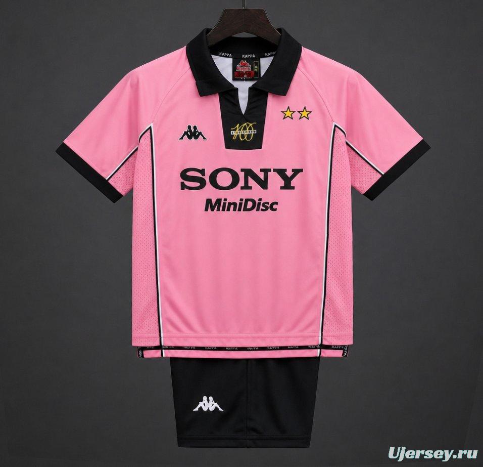 Retro Kids 97/98 Juventus Pink Away Jersey