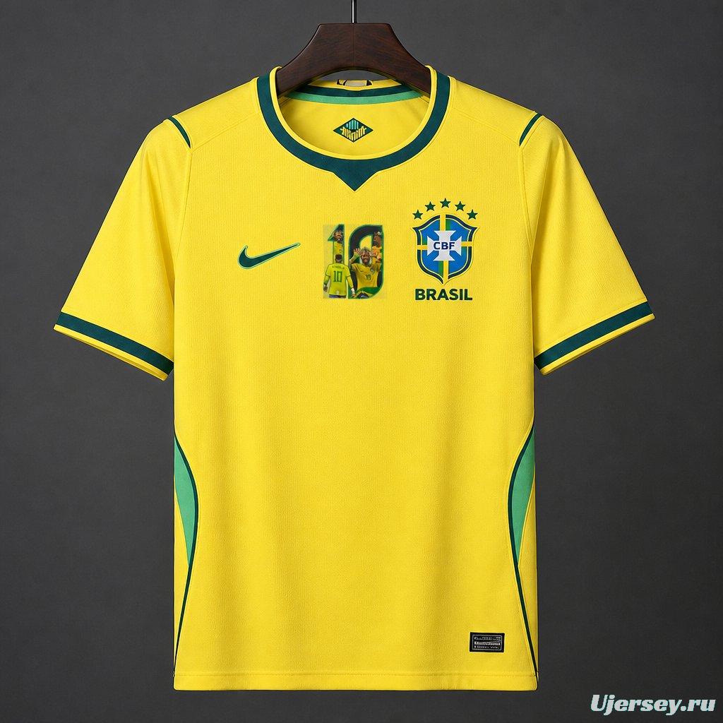 2026 Brazil Home Jersey Neymar JR Special Printing