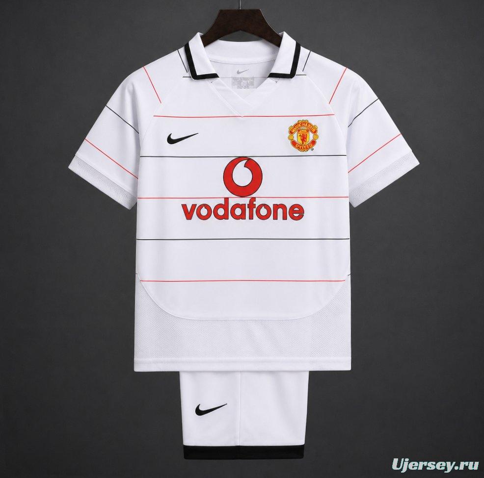 Retro Kids 03/05 Manchester United Away Jersey