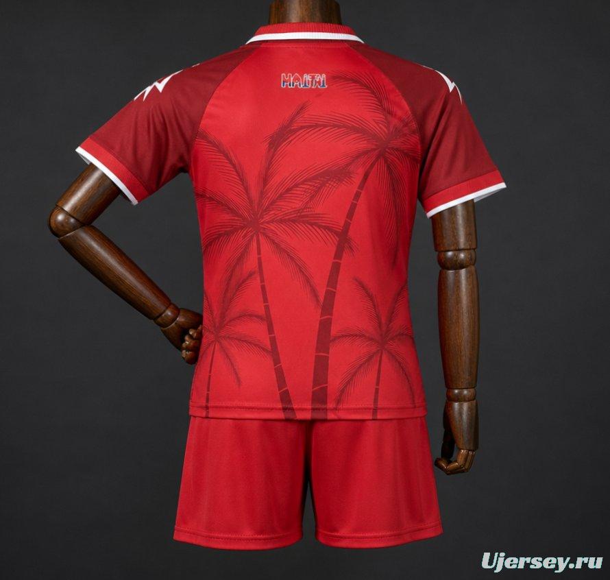 2026 Kids Haiti World Cup Third Red Jersey