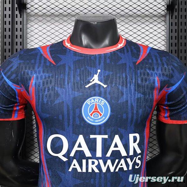 Player Version 26/27 PSG x Jordan Special Navy Blue/Red Jersey