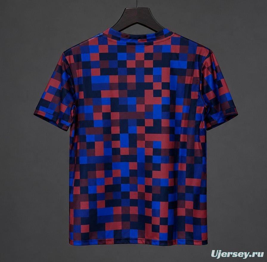26/27 Barcelona Pre-Match Shirt Pixelated Blaugrana Jersey