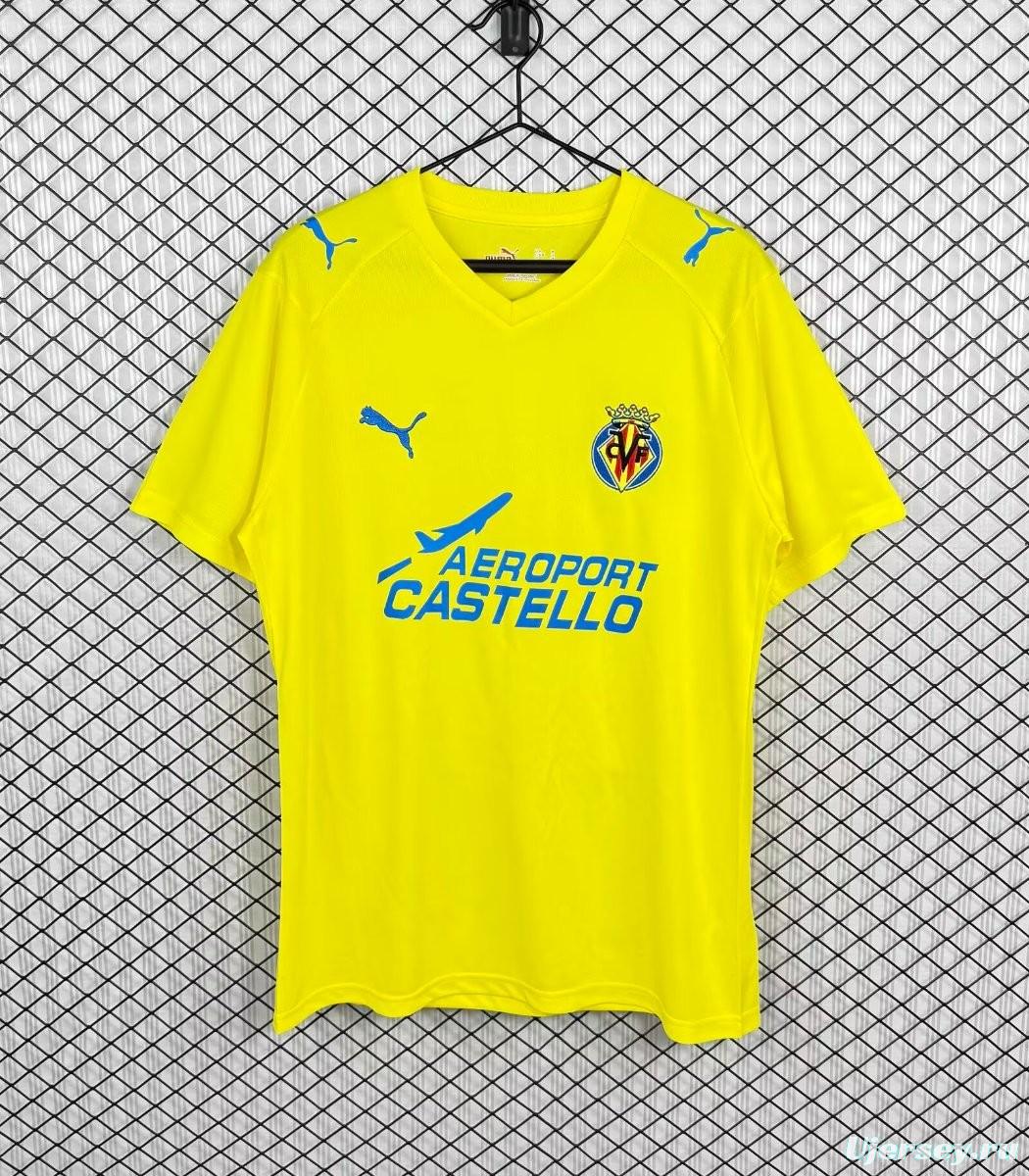Retro 08/09 Villarreal CF Home Jersey
