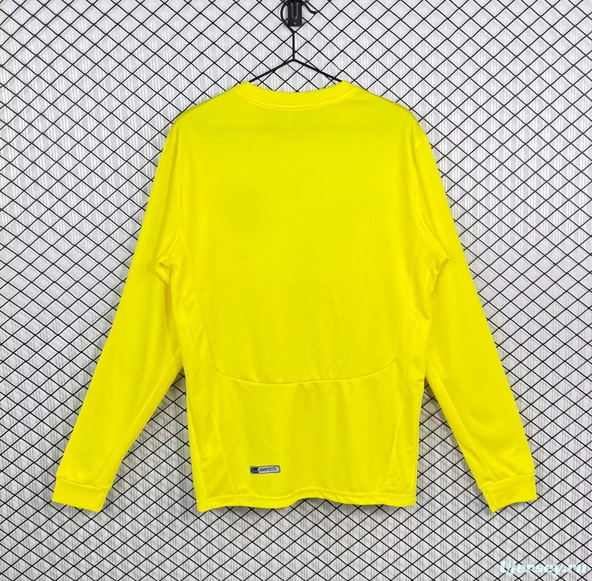 Retro 08/09 Villarreal CF Home Long Sleeve Jersey