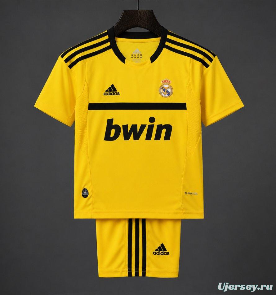 Retro Kids 11/12 Real Madrid Yellow Goalkeeper Jersey
