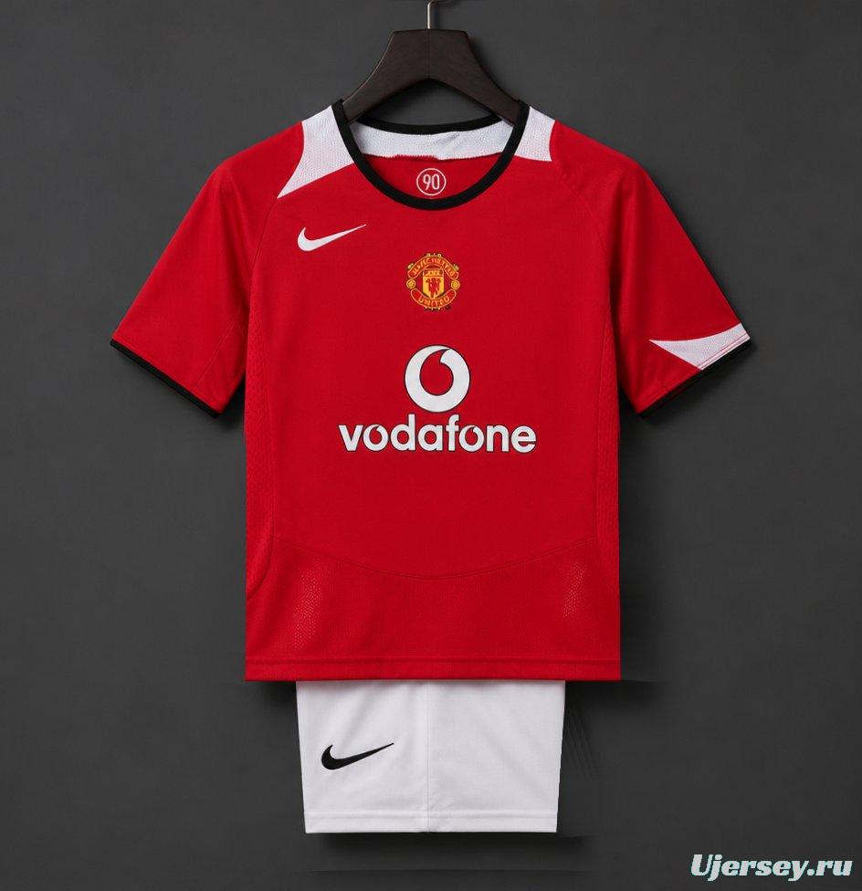 Retro Kids 05/06 Manchester United Home Jersey