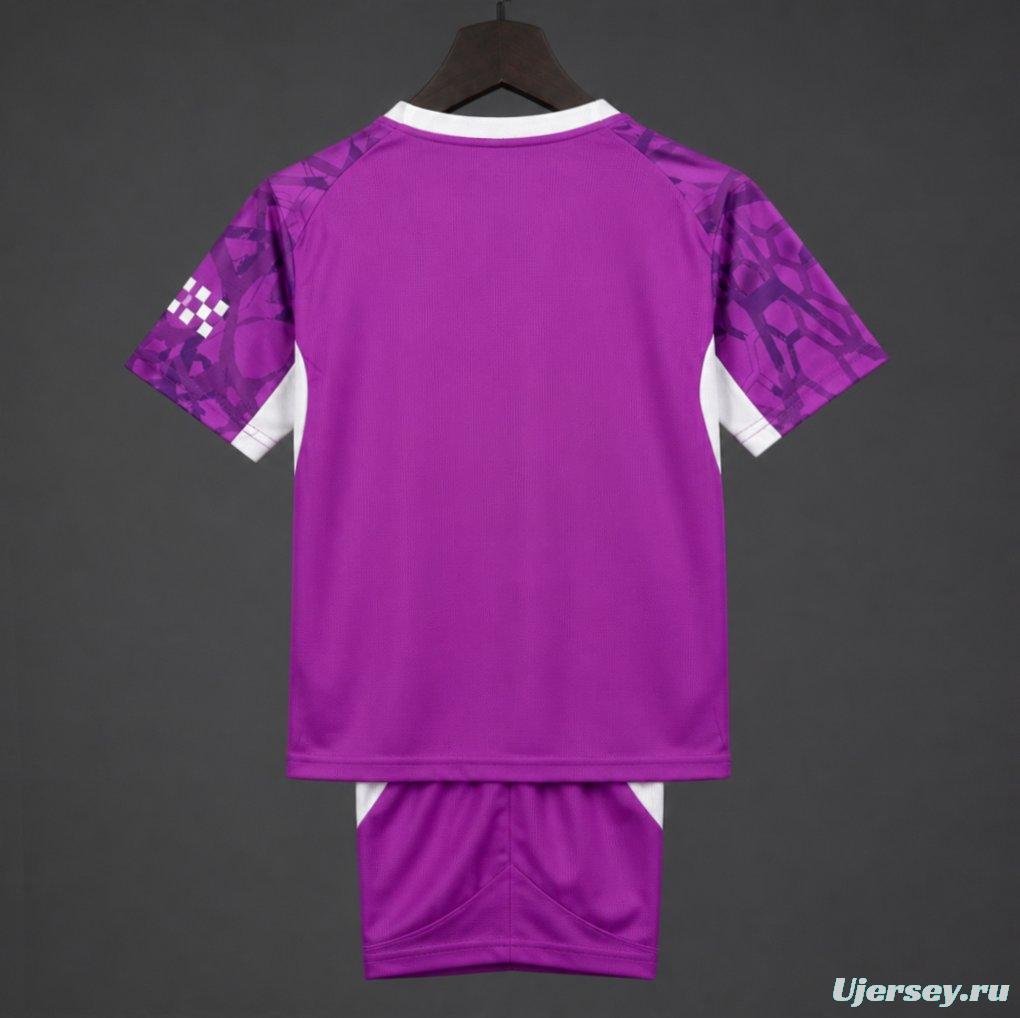 26/27 Kids Manchester City Goalkeeper Electric Orchid Jersey