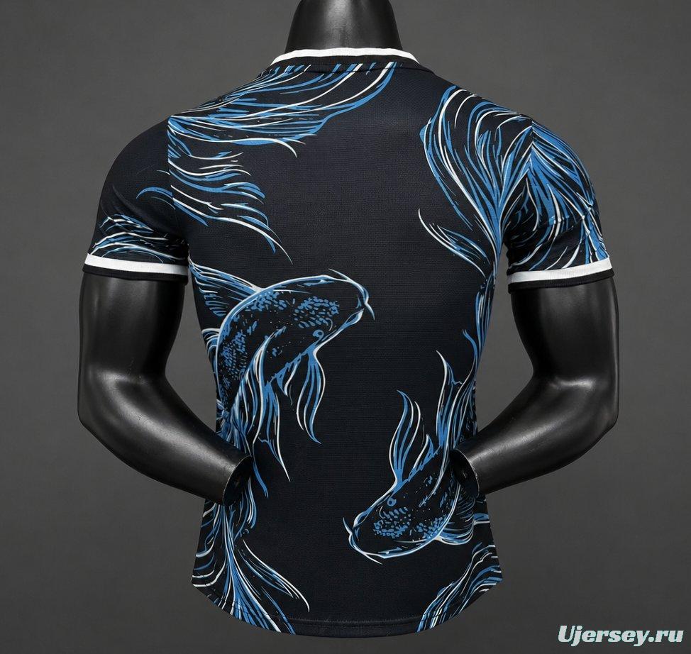 Player Version 2026 Argentina Black Koi Fish Special Edition Jersey