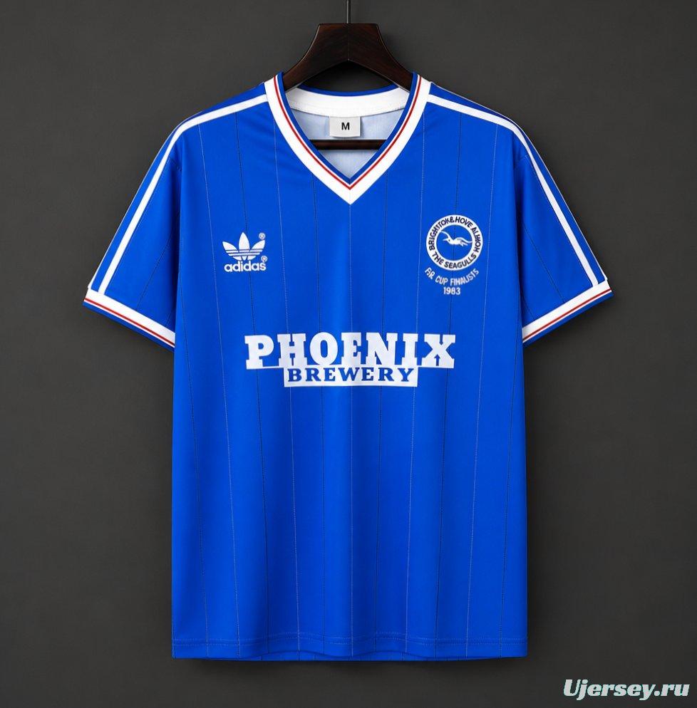Retro 83/84 Brighton Hove Albion Home Jersey