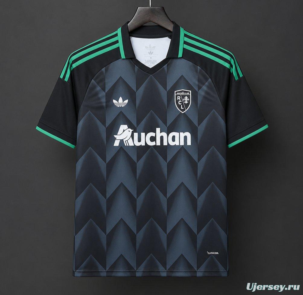 26/27 RC Lens Away Dark Grey Jersey