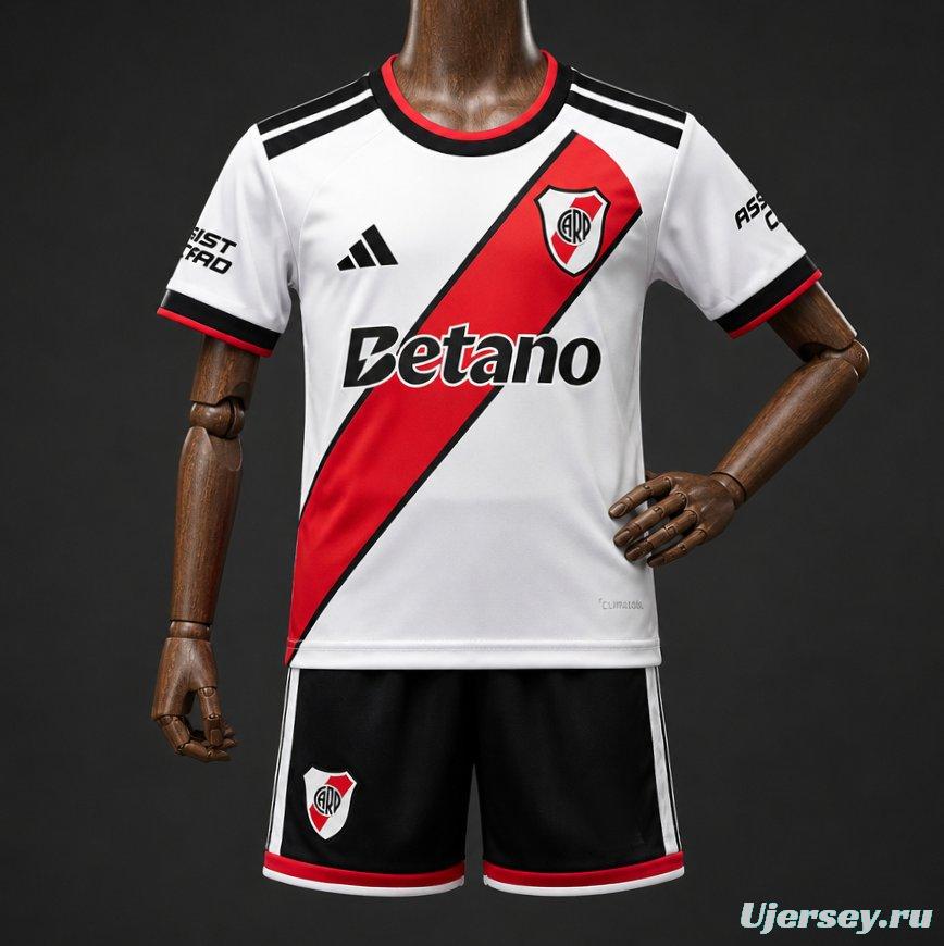 26/27 Kids River Plate Home Jersey