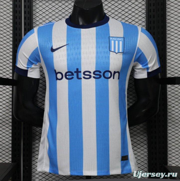Player Version 26/27 Racing Club Blue & White Stripes Home Jersey