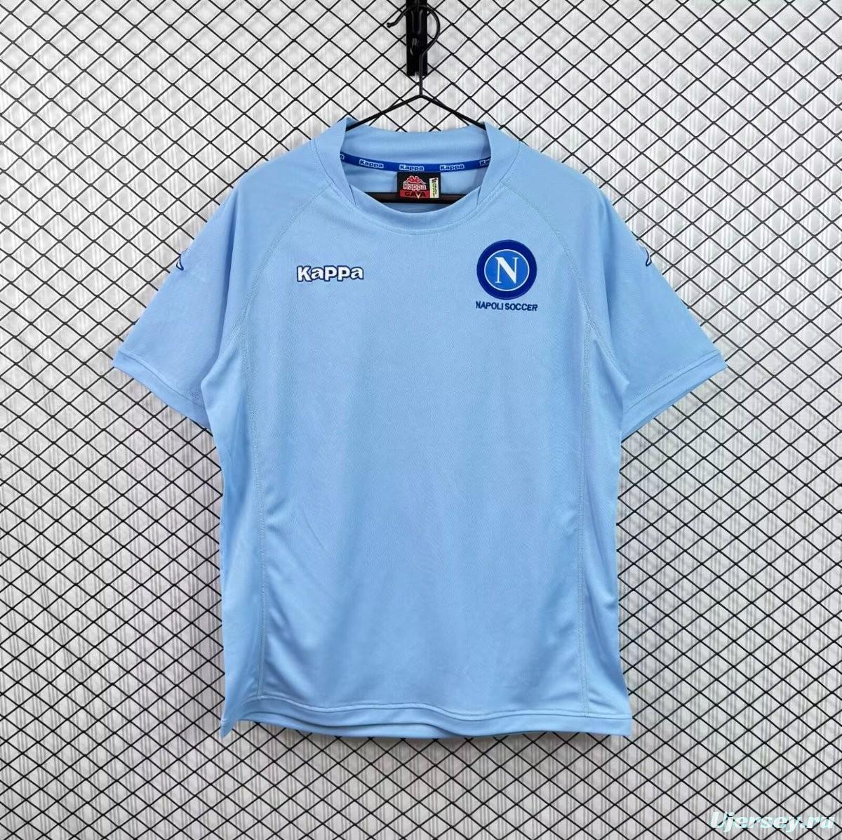 Retro 04/05 Napoli Home Sky Blue Jersey