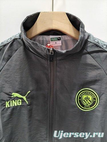 26/27 Manchester City x KING Dark Grey Windbreaker Jacket
