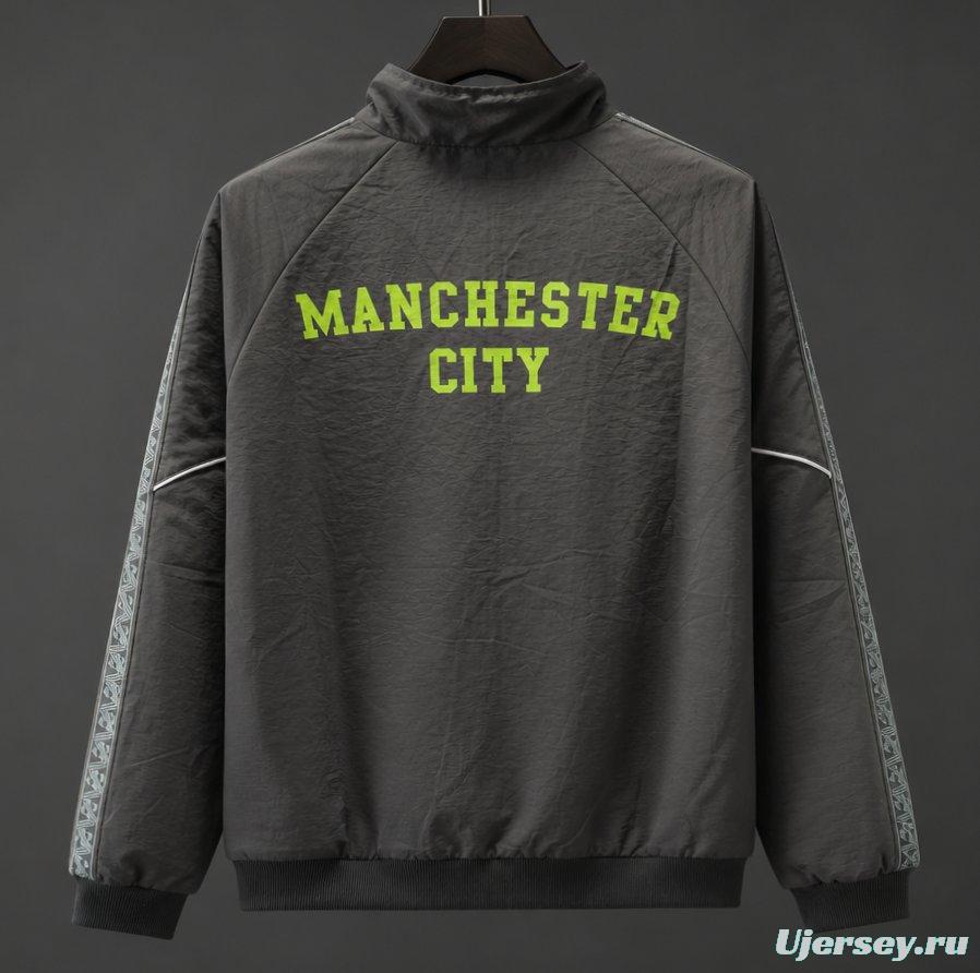 26/27 Manchester City x KING Dark Grey Windbreaker Jacket