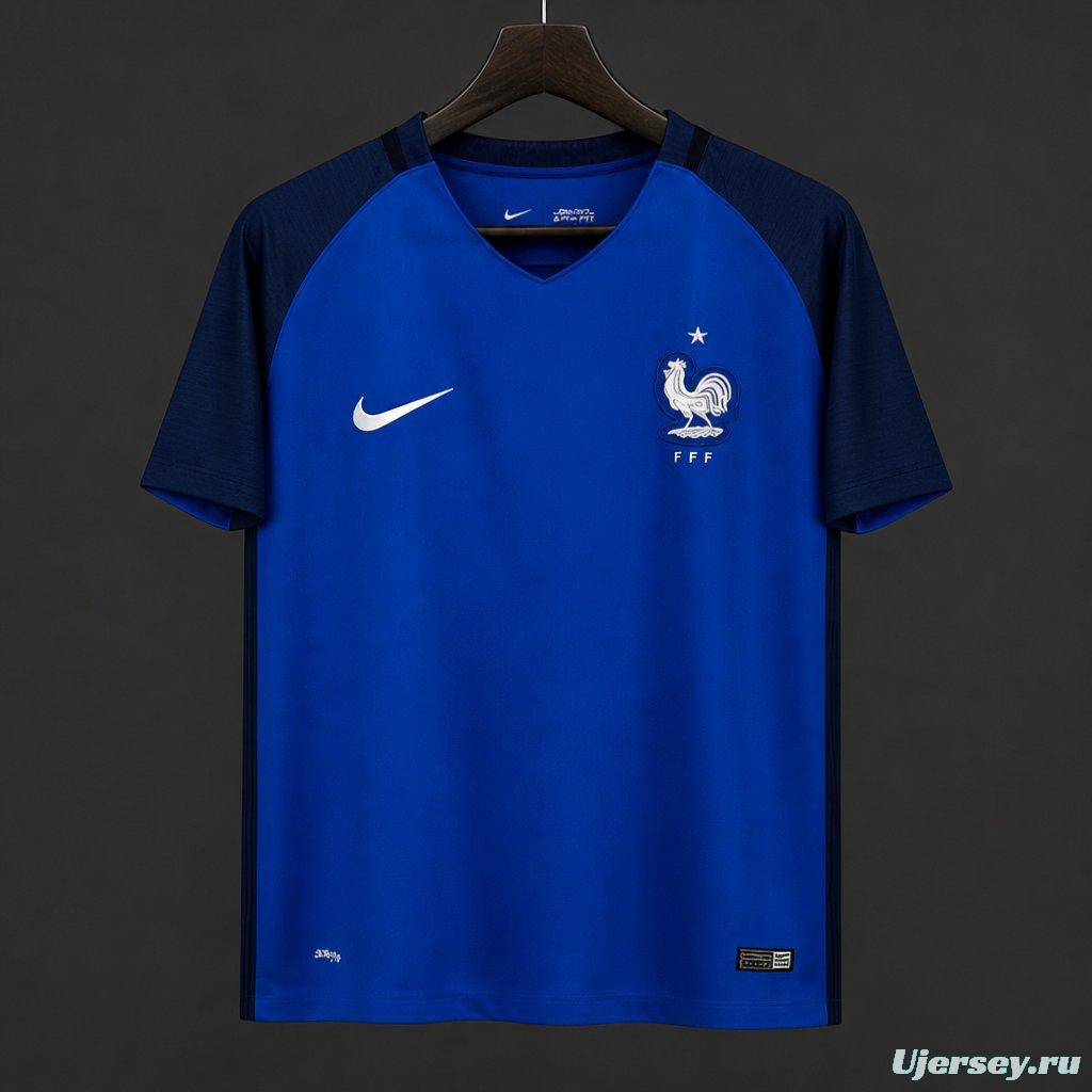 Retro 2016 France Home Jersey