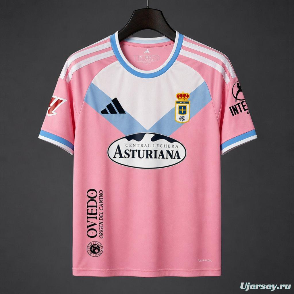 26/27 Real Oviedo Away Pink Jersey