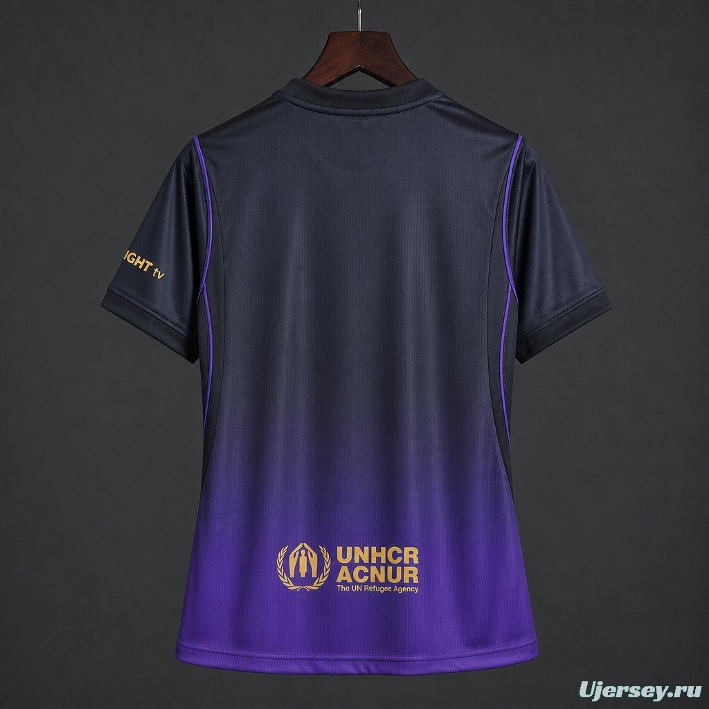 26/27 Women  Barcelona Away  Purple Jersey