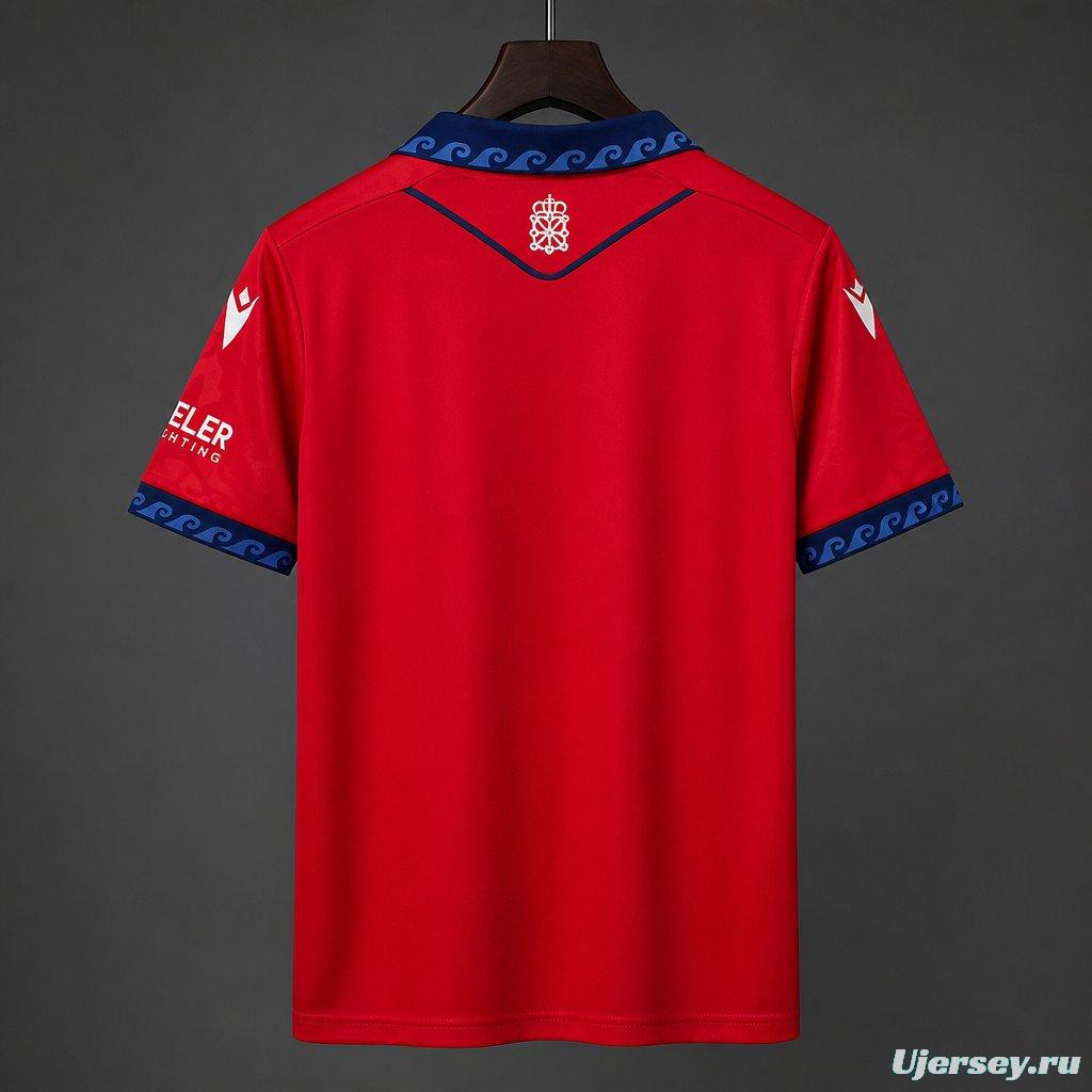 26/27 CA Osa home Red  jersey