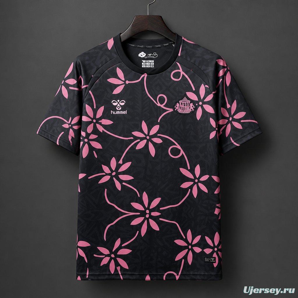 26/27 Sunderland AFC Away Black with Pink training Jersry