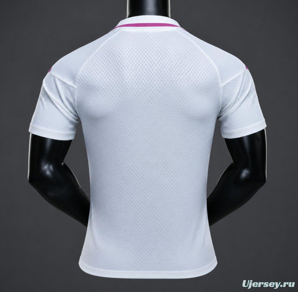 26/27 Real Madrid White with Pink Polo Jersey