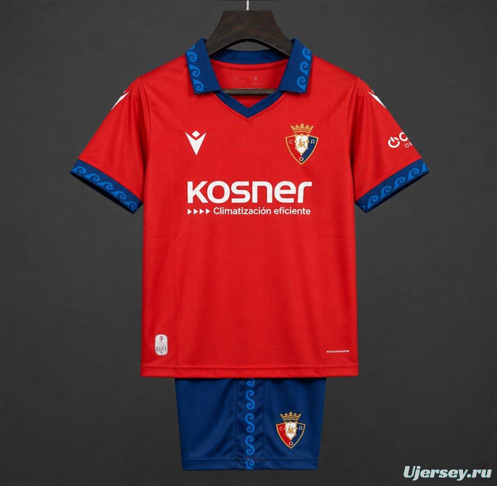26/27 Kids CA Osasuna Home Jersey