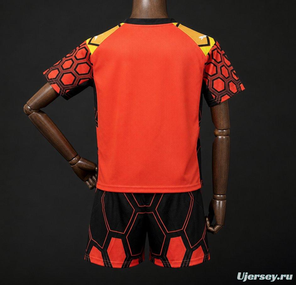 26/27 Kids Olympique Marseille Goalkeeper Orange Jersey