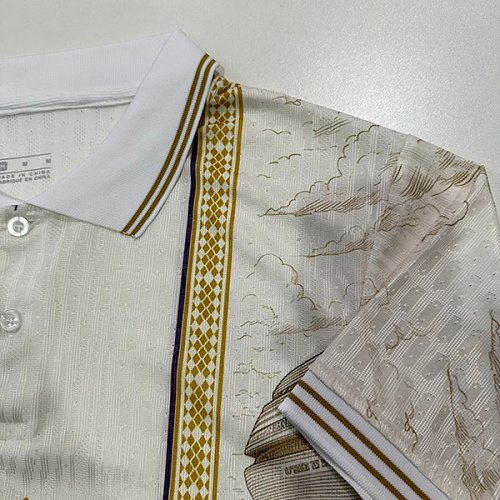 26/27 Real Madrid City  Edition Cream with Gold and Polo Collar Jersey