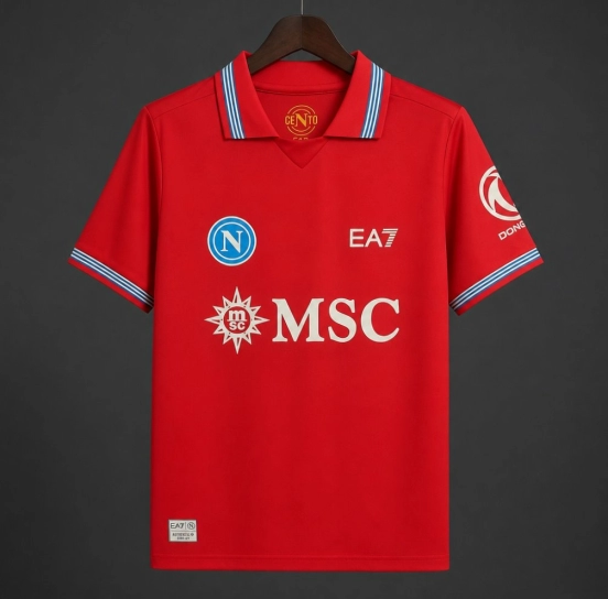 26/27 SSC Napoli Away Red Jersey