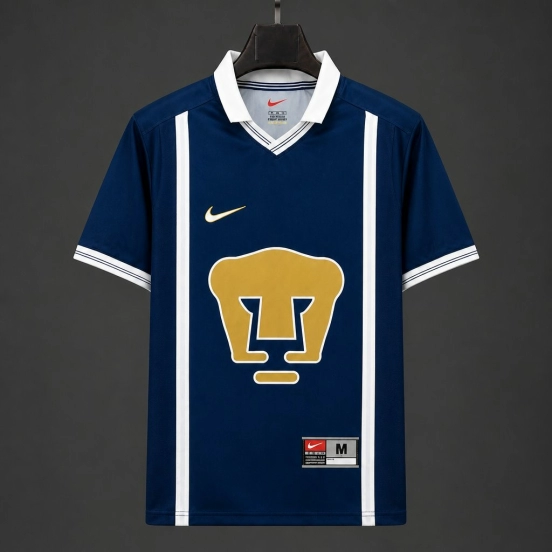 Retro 99/00 Pumas UNAM Home Navy Blue Jersey