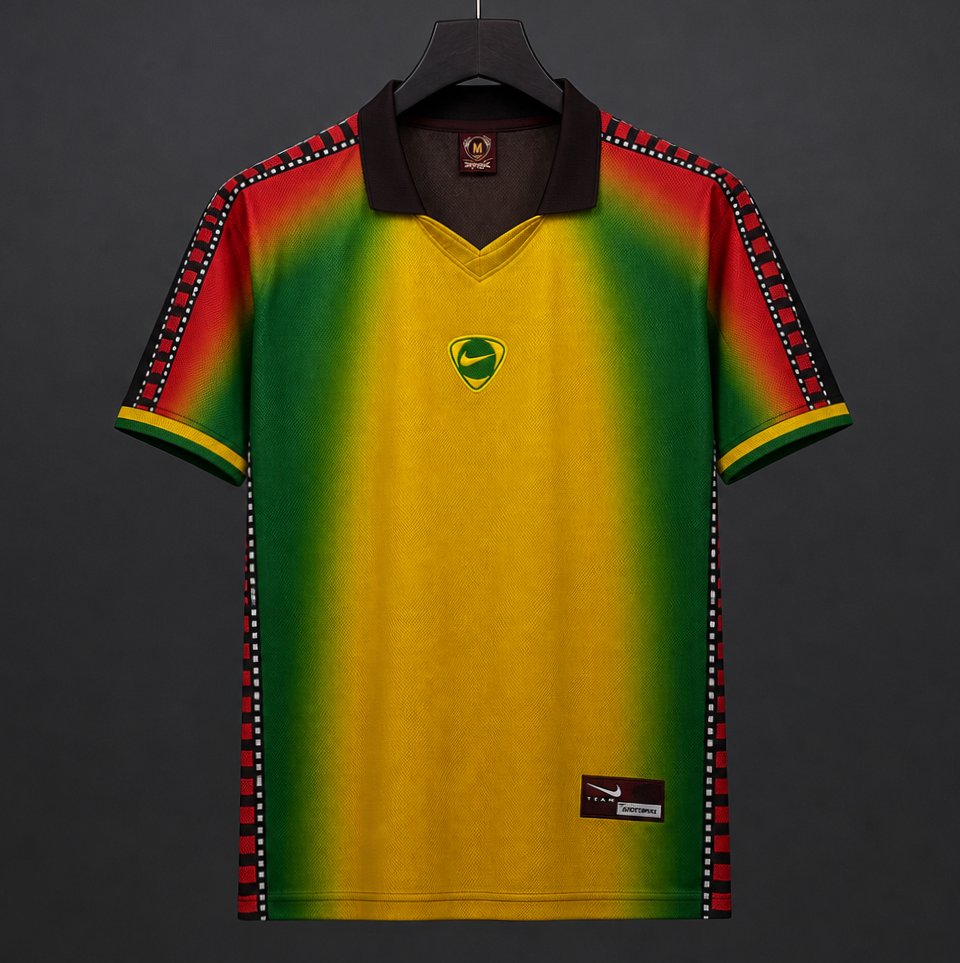 2026 Travis Scott Cactus Jack x Senegal Total 90 Yellow/Green/Red Jersey