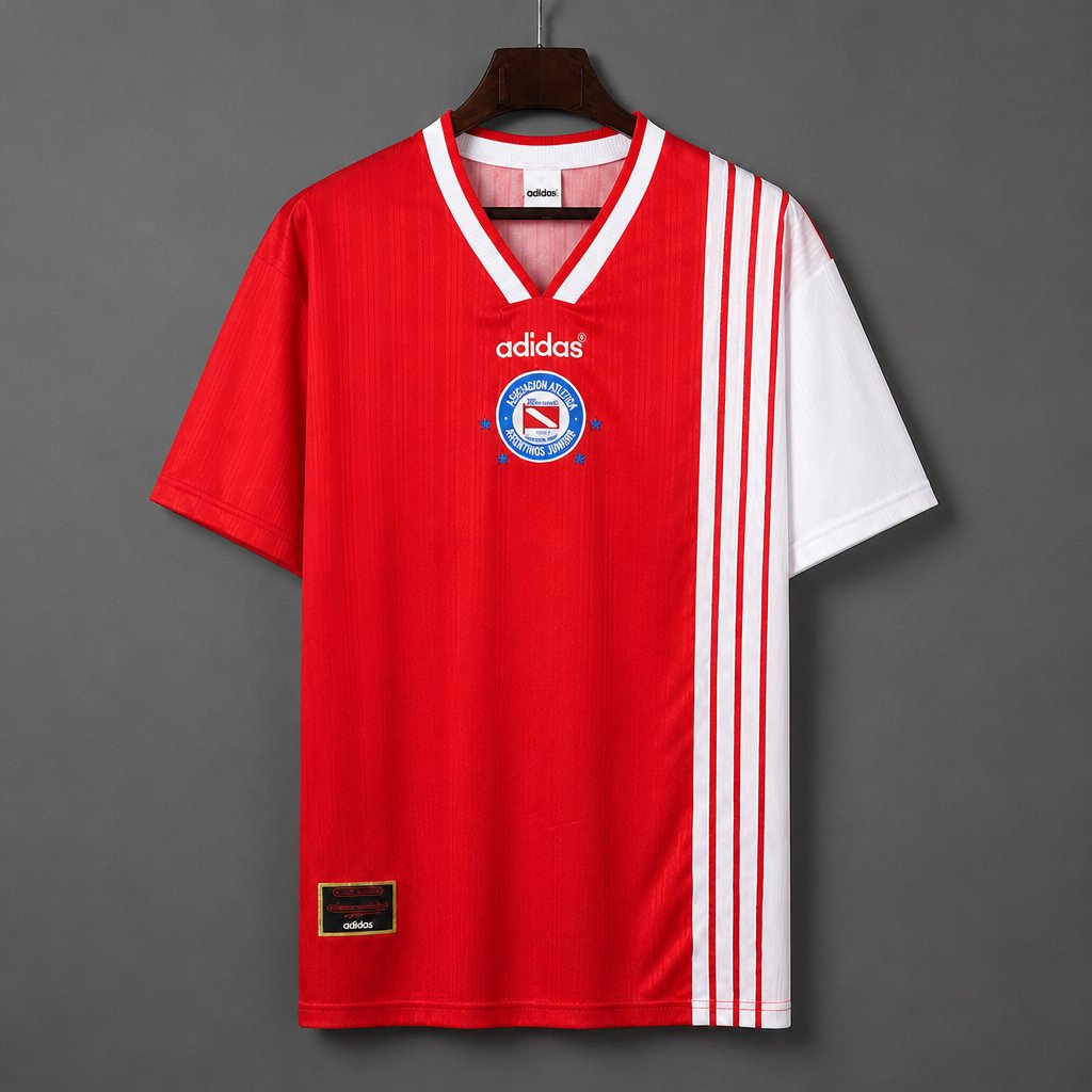 Retro 96/97 Argentinos Juniors Home Red Jersey