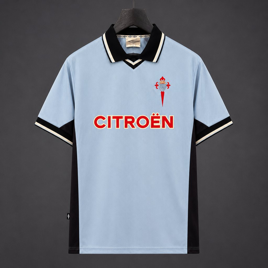 Retro 99/00 Celta European Home Blue Jersey