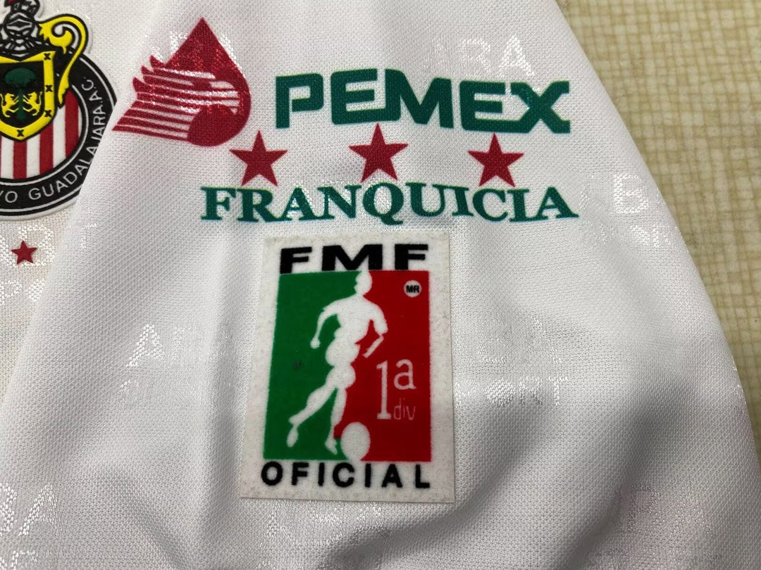 Retro 96/97 Chivas de Guadalajara Away White Jersey