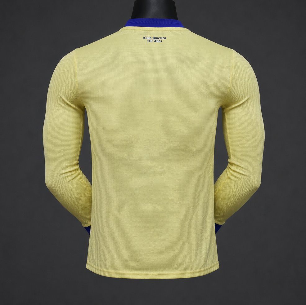 Player Version 26/27 Club América 110th Anniversary Yellow Long Sleeve Jersey